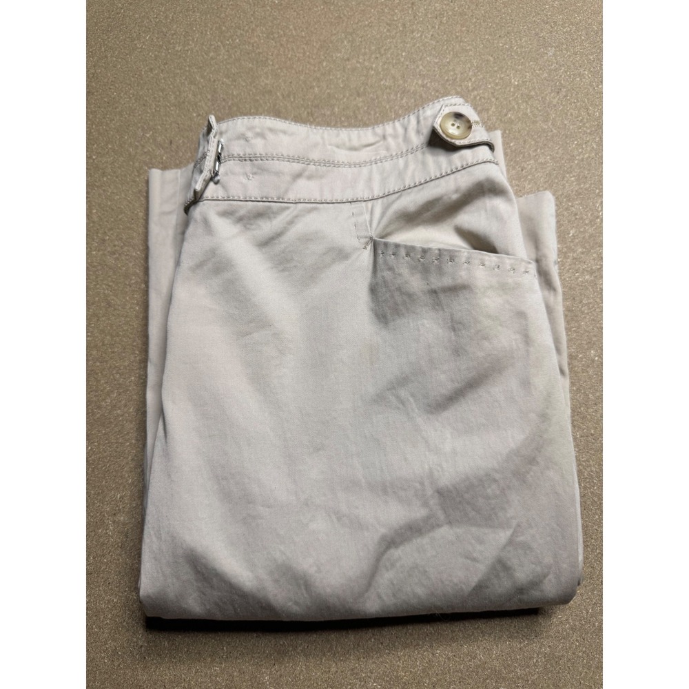 Paul Smith Beige Wide Leg Trousers Button Accent‎ Career Casual Size 36